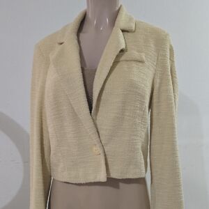 Cropped Cream Women's Jacket